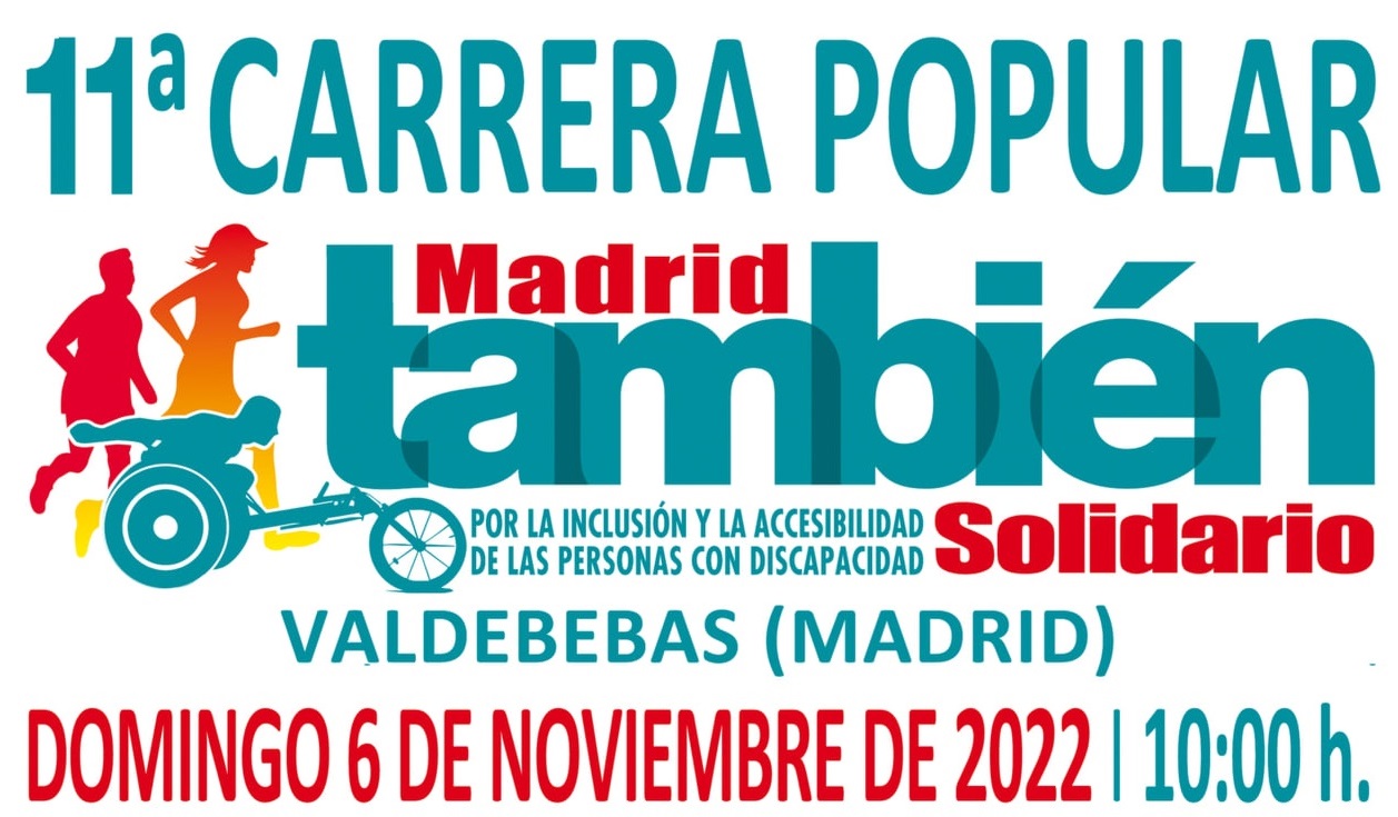 Cártel 11 Carrera Popular Madrid También Solidario Valdebebas