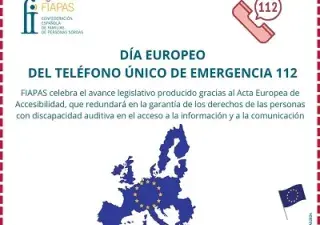 Banner del Día Europeo del Teléfono Único de Emergencia 112 (Fuente: FIAPAS)