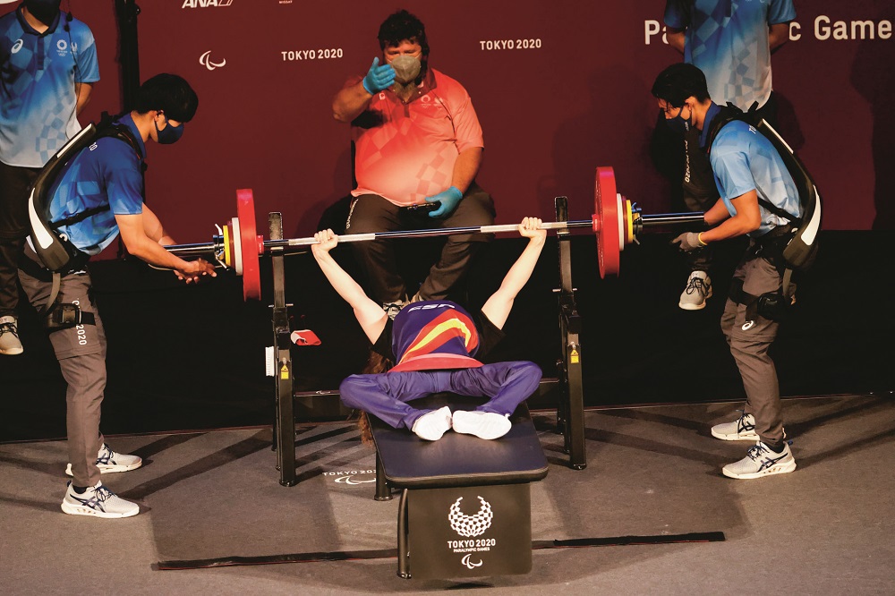 Loida Zabala, fifth in the women's 50 kg final. Tokyo 2020 Paralympic Games. © Mikael Helsing / CPE.