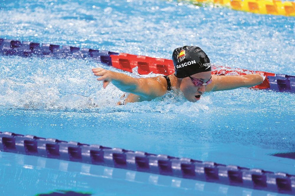 Sarai Gascón, bronze medal in the 100 m butterfly S9. Tokyo Aquatic Center. 02/09/21. Tokyo 2020 Paralympic Games. © Jaime de Diego / CPE