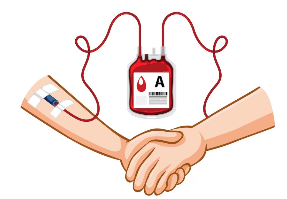 dibujo de una donacion de sangre