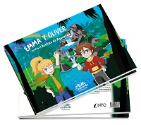 Portada del libro "Emma y Óliver contra el hechizo de Aquomiun"